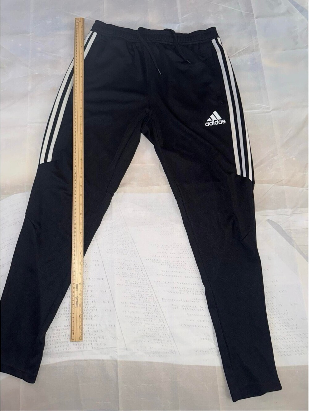 Adidas Climacool Men's L Black 3 Stripe Athletic Track Pants Clothing00044